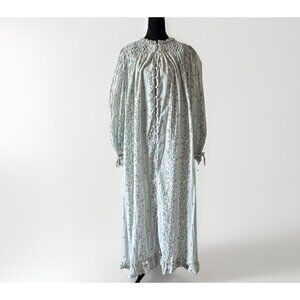LILLOU Prairie Dress Cottagecore Floral Long Sleeve Size Medium Peasant Pockets